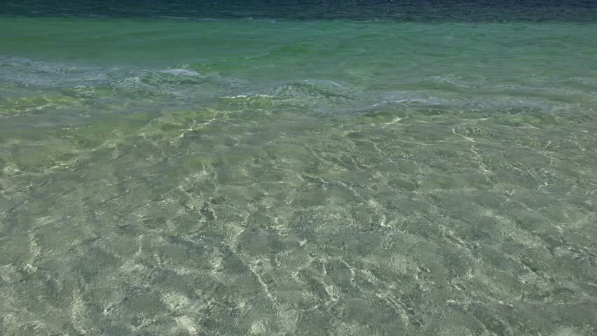 Peaceful scene of radiant clear water in Paradise lagoon at Jericoacoara.	