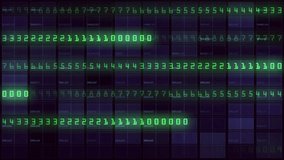Digital Data Matrix Green Numbers Over Tech Coding Background. Glowing green numbers stream across a dark, grid like background, evoking data, computing, and cybersecurity. - Powered by Shutterstock - Get 15% off with code: PIKWIZARD15