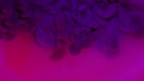 Paint cloud. Smoke explosion. Purple ink haze flow fantasy spreading on shimmering pink fluid. Mystic neon beam light abstract background. - Powered by Shutterstock - Get 15% off with code: PIKWIZARD15