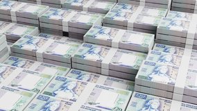 Cyprus 20 Euro Banknote Horizontal 3D Animation. Money and Finance Concept - Powered by Shutterstock - Get 15% off with code: PIKWIZARD15