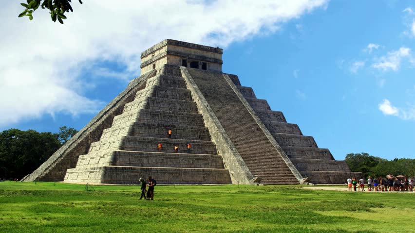 Historical Pyramid Structure of the Totonac Culture in Mexico.
Ancient Mesoamerican Step Pyramid on a Sunny Day