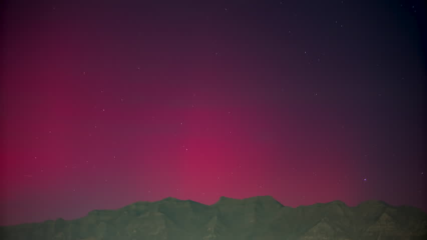 Timelapse of the Aurora over Timpanogos Mountain in Utah.