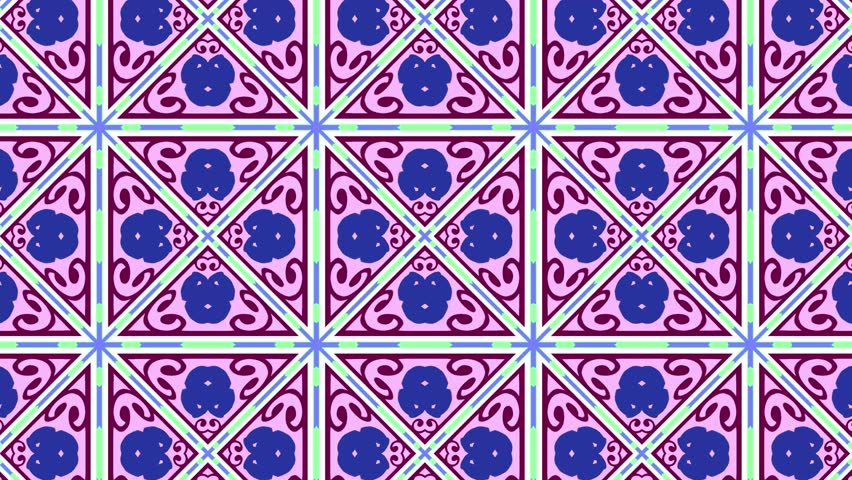 Abstract background with repeat shapes. Wallpaper 4k. Seamless loop video.