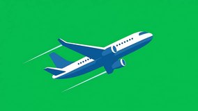 Commercial Airplane in Flight – Modern Jet Aircraft 2d animation. - Powered by Shutterstock - Get 15% off with code: PIKWIZARD15
