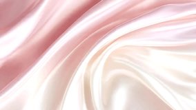 Abstract, looping motion graphic featuring luxurious blush pink and white satin fabric folds gently flowing. Ideal vertical background for elegance, fashion, and beauty. - Powered by Shutterstock - Get 15% off with code: PIKWIZARD15