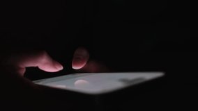 Night Cybersecurity Scene with Hands Typing on a Smartphone in the Dark. A tense moment of online bullying and potential hacking as an anonymous user sends messages in a shadowy digital environmen - Powered by Shutterstock - Get 15% off with code: PIKWIZARD15