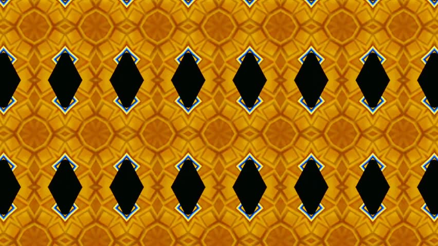 Vibrant Geometric Pattern Design with Yellow Orange Motifs