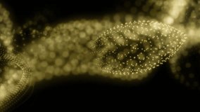 Blue spark starting lower-left, golden ribbons curling and weaving around bright core, showing flow. Abstract, particles, bands, arcs, glow, cyan, amber - Powered by Shutterstock - Get 15% off with code: PIKWIZARD15