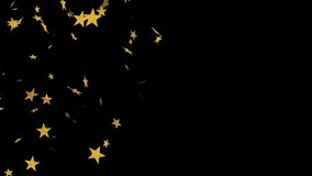 Wireframe brain staying while gold stars entering left, pulse line pulsing, showing neural pulse. Digital, grid, particles, stellar, mesh, holographic, waveform - Powered by Shutterstock - Get 15% off with code: PIKWIZARD15