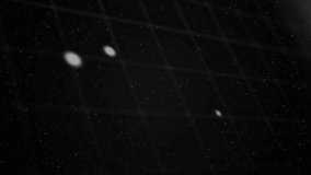 On playback start camera pulling back, panning as bar chart, pie chart, globe providing context. Dashboard, data, visualization, analytics, months, turquoise, orb - Powered by Shutterstock - Get 15% off with code: PIKWIZARD15