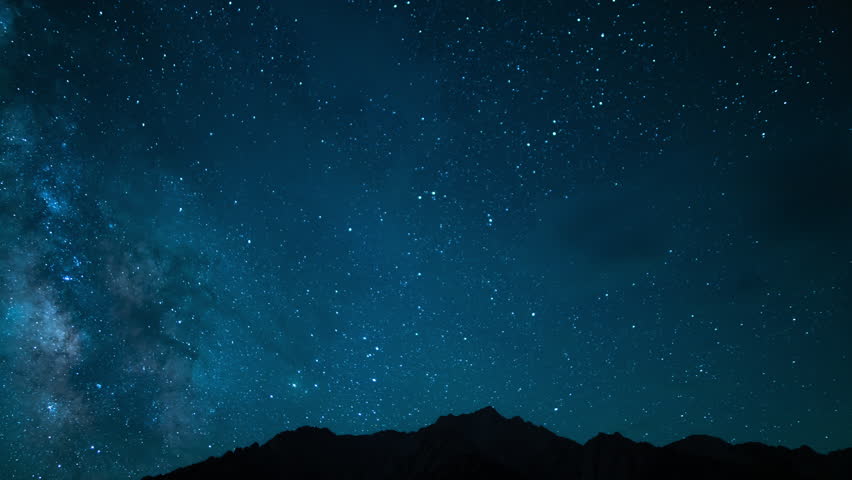 Delta Aquarids Meteor Shower and Milky Way Galaxy 24mm South Sky Tilt Down Over Mt Whitney Blue Sierra Nevada California