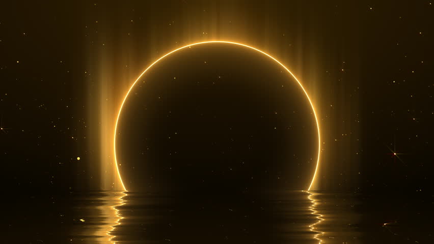 The Grand Portal Particles Gold Awards Trailer Titles Cinematic Openers Luxury Intro Background Loop