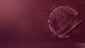 Animation of earth globe, and molecules over blue background. global connections, data processing and digital interface concept digitally generated video. - Powered by Shutterstock - Get 15% off with code: PIKWIZARD15