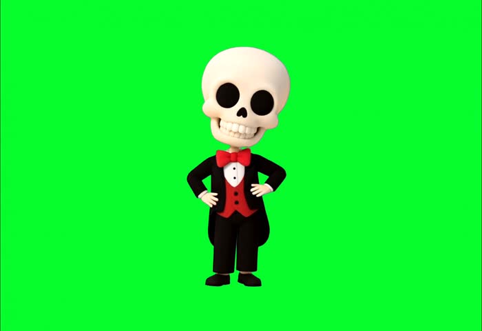 Animation Halloween 4K, Green Screen Background