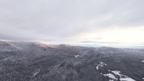 Aerial shot gliding just above the snowy riverbanks, capturing intricate frozen patterns and crystal-clear mountain reflections. - Powered by Shutterstock - Get 15% off with code: PIKWIZARD15