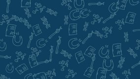 animated education icon seamless pattern themed symbols like magnets, dna, and documents. Ideal for educational projects, sciencerelated designs, or techrelated content needing a scientific touch. - Powered by Shutterstock - Get 15% off with code: PIKWIZARD15