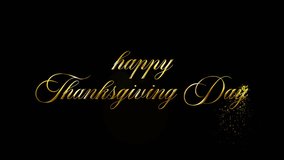 Happy Thanksgiving day text animation for social media post celebration 
illustration background thanksgiving greeting autumn concept - Powered by Shutterstock - Get 15% off with code: PIKWIZARD15