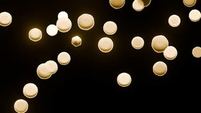 Golden Bubbles Floating Abstract Background with Bokeh Effect and transparent Backdrop - Powered by Shutterstock - Get 15% off with code: PIKWIZARD15