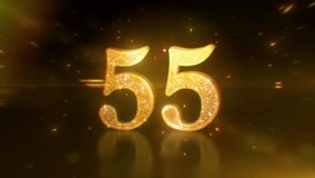 Luxury 60 second golden countdown timer shimmering metallic gold numbers glowing particles and smooth transitions in a premium 1 minute festive style for award events celebrations parties and New Year - Powered by Shutterstock - Get 15% off with code: PIKWIZARD15