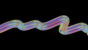 Abstract Rainbow Swirl Ribbon Flowing Through transparent Space - Powered by Shutterstock - Get 15% off with code: PIKWIZARD15