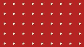 Red hearts pattern animation : romantic motion background with heart shapes, perfect for love-themed projects - Powered by Shutterstock - Get 15% off with code: PIKWIZARD15