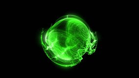 An abstract neon sphere suspended in a surreal space rotates, approaching and moving away from us.
 - Powered by Shutterstock - Get 15% off with code: PIKWIZARD15