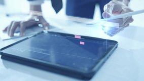 Project management concept, colleagues collaborating on a teamwork project timeline task and team planning a schedule, virtual analytics dashboard - Powered by Shutterstock - Get 15% off with code: PIKWIZARD15