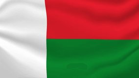 Madagascar Waving Flag Animation in Wave Form – High Quality 4K Motion Background, Madagascar National Flag Waving Animation – Seamless Loop Video - Powered by Shutterstock - Get 15% off with code: PIKWIZARD15