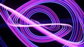Light flow bg in 4k. Abstract looped background with light trails, stream of red blue neon lines in space move to form looped spiral shapes. Modern trendy motion design background. Light effect, - Powered by Shutterstock - Get 15% off with code: PIKWIZARD15