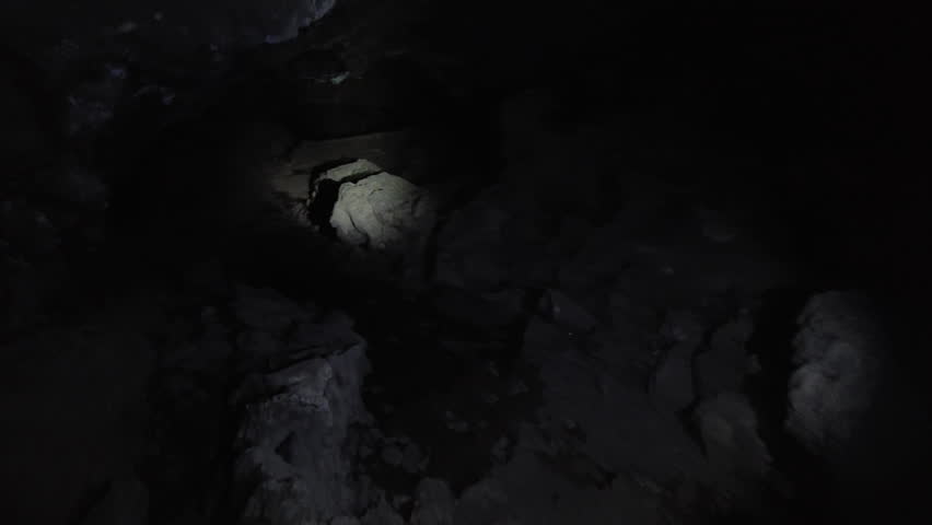 Thunderbolt Cave Exploring the Depths POV Lava Beds National Monument California USA