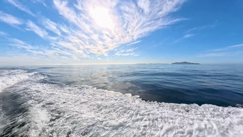 Boating Past Anacapa Island in Channel Islands National Park