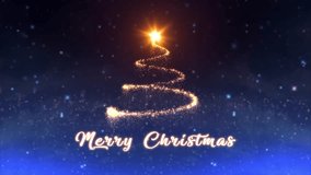 A magical glowing spiral Christmas tree animation with shimmering particles, warm golden lights, and festive holiday atmosphere. Perfect for greeting cards, winter celebrations, and seasonal video pro - Powered by Shutterstock - Get 15% off with code: PIKWIZARD15
