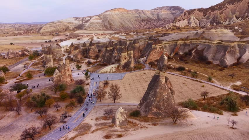 Fairy chimneys, Ürgüp, Göreme, the Three Beauties and Uçhisar Castle, the Dark Cave