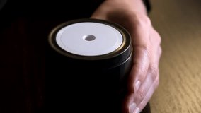 Female hand sticking pencil into automatic electric pencil sharpener and sharpening it close-up side view. Office stationery tool. Preparation for drawing and sketching. High quality 4k footage. - Powered by Shutterstock - Get 15% off with code: PIKWIZARD15