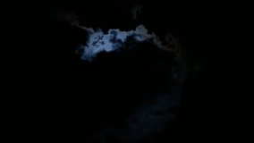 Clouds drifting in front of the full moon. Atmospheric full moon and moving clouds. Dramatic cloud movement over the full moon. - Powered by Shutterstock - Get 15% off with code: PIKWIZARD15