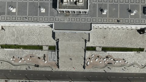 Aerial Departure from North River Terminal Moscow Spring