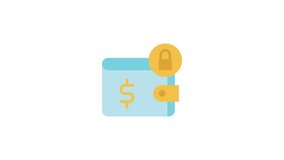 Digital wallet icon featuring a dollar sign and lock, suitable for finance, payment services, and security concepts. - Powered by Shutterstock - Get 15% off with code: PIKWIZARD15