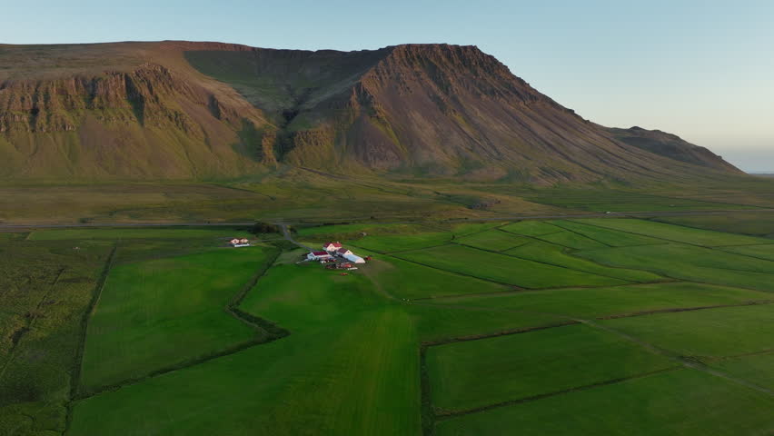 Icelandic Countryside, Extraordinary Landscapes of Iceland in Summer from a Drone