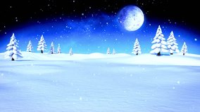 Experience the enchantment of a magical winter night with Santa's sleigh soaring through a starry sky. Festive gifts await discovery in this dreamy, snow-covered landscape, perfect for evoking - Powered by Shutterstock - Get 15% off with code: PIKWIZARD15