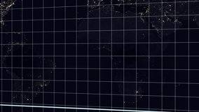 Global Financial Stock Market Bar Chart with Overlayed World Map at Night financial chart. Digital stock market visualization with bar chart and world map highlighting global financial data. - Powered by Shutterstock - Get 15% off with code: PIKWIZARD15