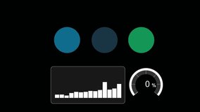 Smart home energy management system showing solar power, grid, battery status, and real time energy usage with 82 percent battery charge on digital display. on a black background. 4k - Powered by Shutterstock - Get 15% off with code: PIKWIZARD15