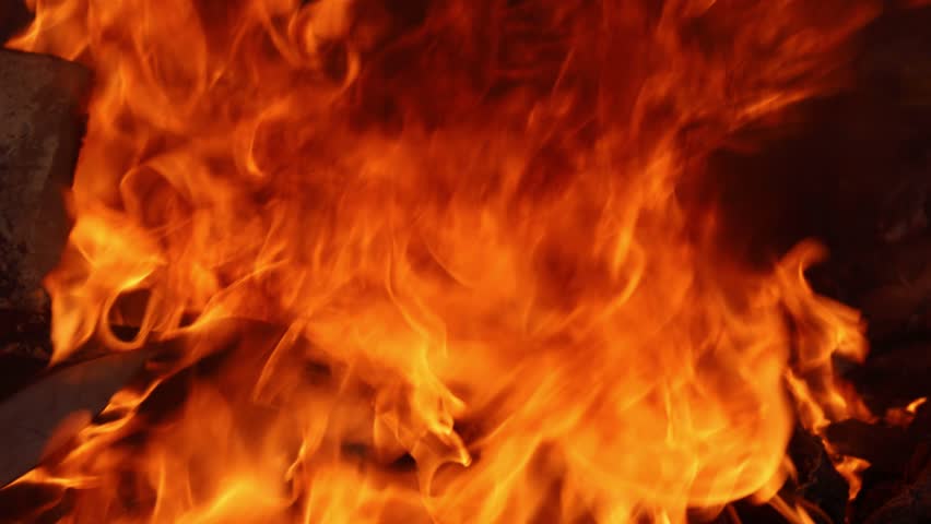 fire flames background. Burning fire. Bonfire. Closeup of flames burning.