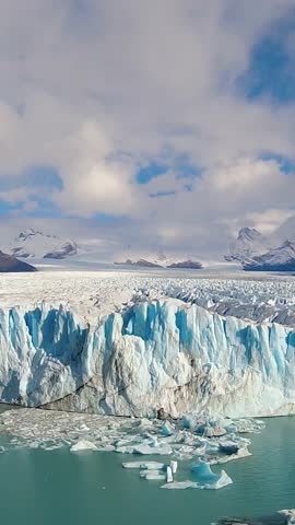 Los Glaciares National Park at El Calafate at Patagonia Argentina. Stunning landscape of iceberg in Patagonia. Perito Moreno Glacial. Patagonia landscape. Travel destination of El Calafate Argentina.