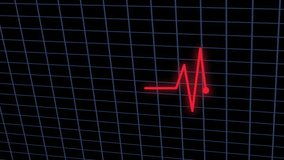 Glowing heartbeat pulse with a cardiogram waveform on a digital medical monitor, showing health signals, frequency curves, and diagnostic data for cardiology, anatomy, and patient monitoring - Powered by Shutterstock - Get 15% off with code: PIKWIZARD15