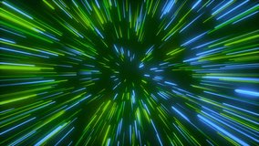 Abstract neon light streaks zoom through dark green space creating a sense of speed and futuristic travel a - Powered by Shutterstock - Get 15% off with code: PIKWIZARD15