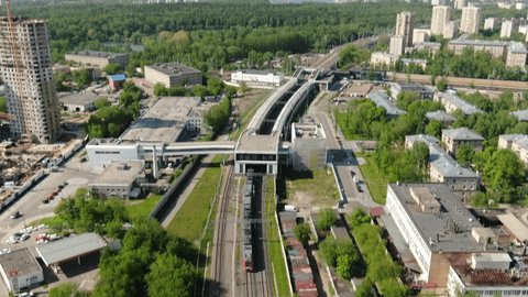 Aerial View of Streshnevo Transportation Hub in Moscow