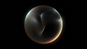 Soft iridescent light orb with muted teal amber and white gradients, smooth flowing contours and fine dotted texture forming an abstract fluid energy shape on a deep black background, looping - Powered by Shutterstock - Get 15% off with code: PIKWIZARD15