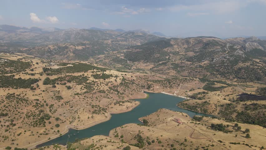 Isparta Eğirdir Are Aerial View