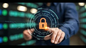 Cyber security and data protection. Businesswoman using modern screen computer protecting business and financial data with virtual network connection. Innovation technology develop smart solution.. - Powered by Shutterstock - Get 15% off with code: PIKWIZARD15
