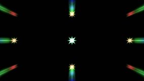 Abstract circular motion stars neon light rays spreading pattern rotating star ring glowing neon lines futuristic spin background looped animation 4k video footage - Powered by Shutterstock - Get 15% off with code: PIKWIZARD15